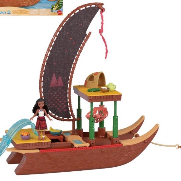 Disney Other - Moana 2 Boat Adventure Sailing Boat Playset with Doll